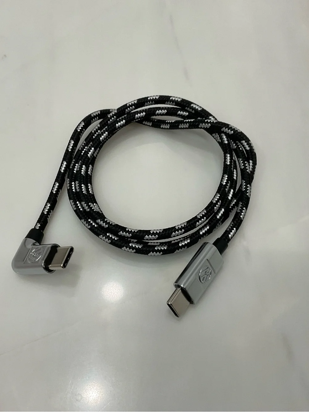 VW USB-C to USB-C Braided Charging Cable - 29” long - BLACK - R60